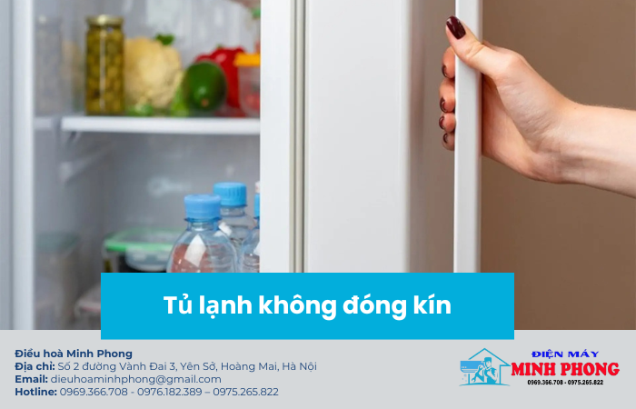 Tủ lạnh không đóng kín