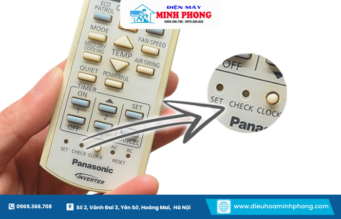 Kiểm tra lỗi máy lạnh bằng điều khiển