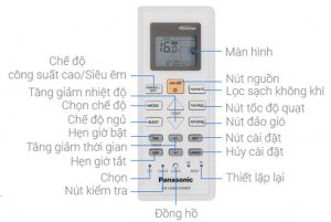 hướng dẫn sử dụng điều khiển điều hòa Panasonic Inverter