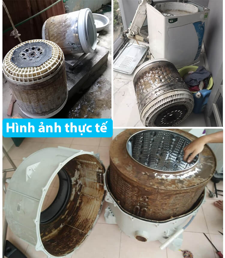 vệ sinh lồng giặt tại nhà