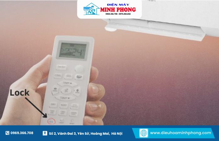 Remote máy lạnh National bị khóa hoặc liệt nút gây khó khăn khi sử dụng chức năng cơ bản