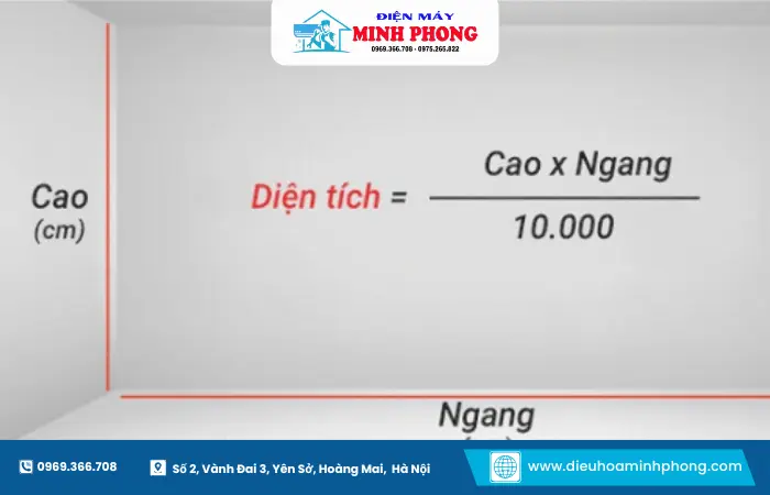 Công thức tính công suất điều hòa phù hợp với diện tích phòng giúp tiết kiệm điện năng