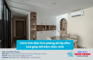 Cách tính diện tích phòng để lắp điều hòa
