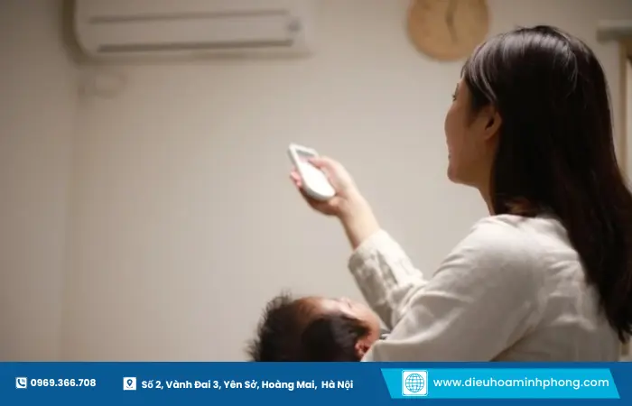 Lựa chọn công suất điều hòa phù hợp với diện tích phòng để tiết kiệm điện năng.